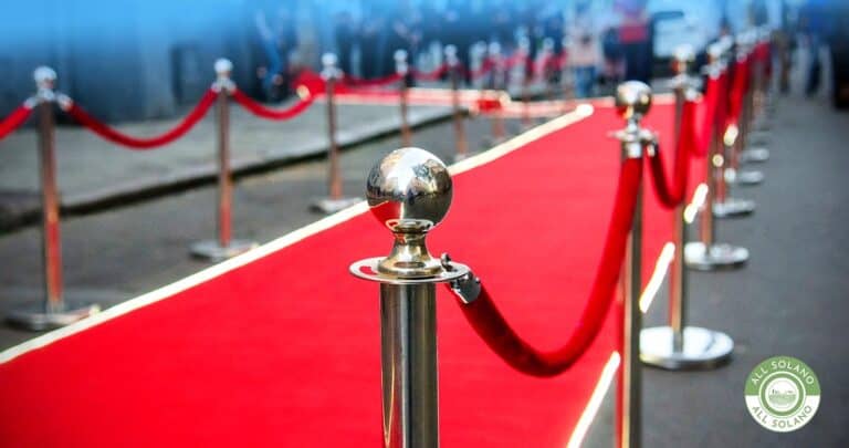 A red carpet for celebrities.